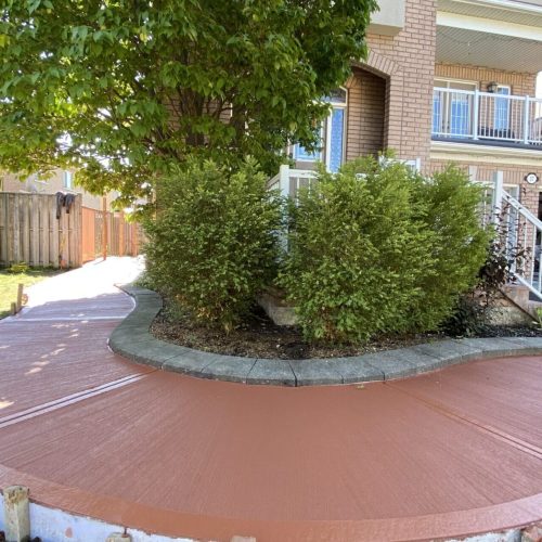 Coloured concrete